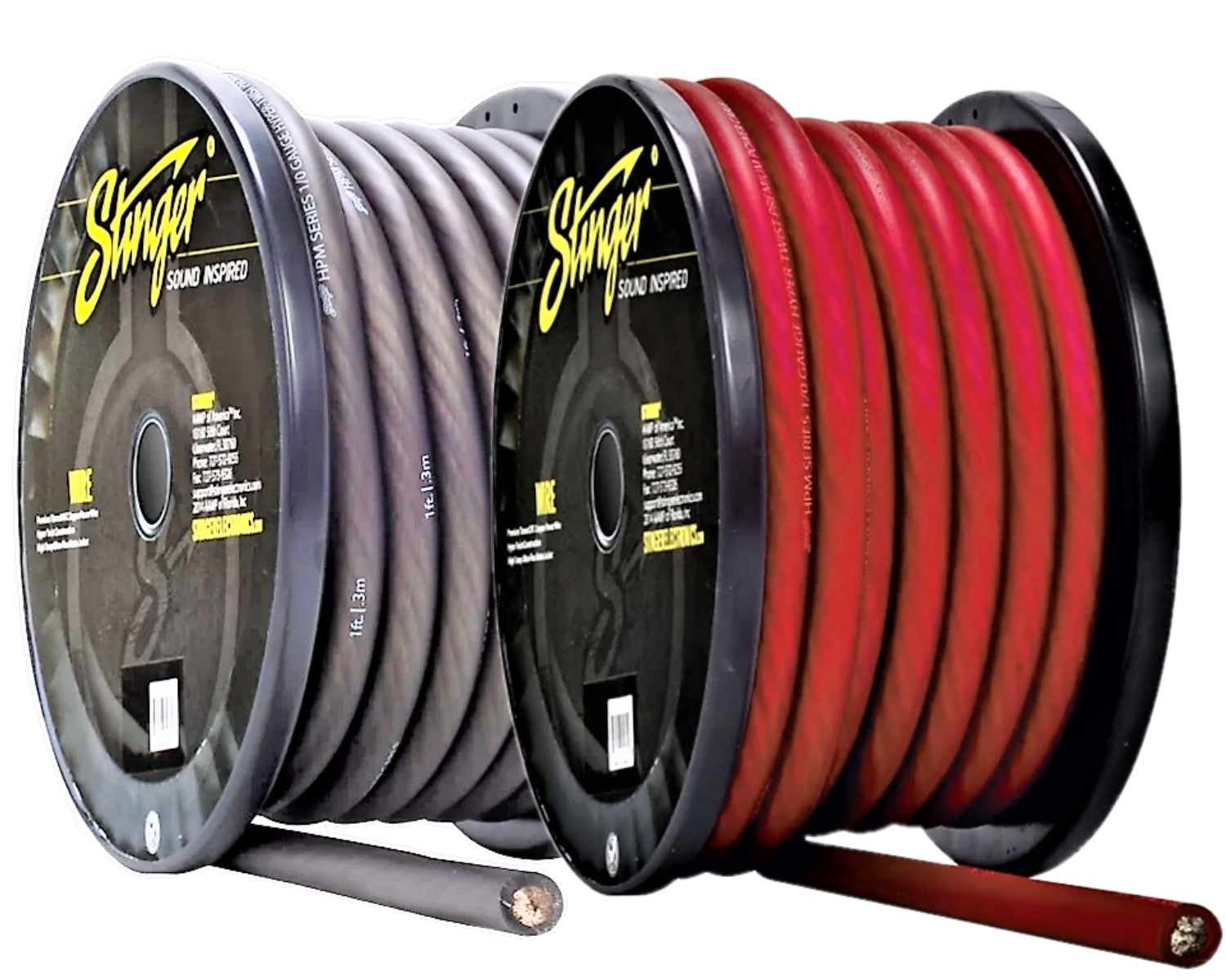 Harmony 12 Gauge Primary Wire - 100 Foot Spool, White, Car Audio Power Or Ground Cable