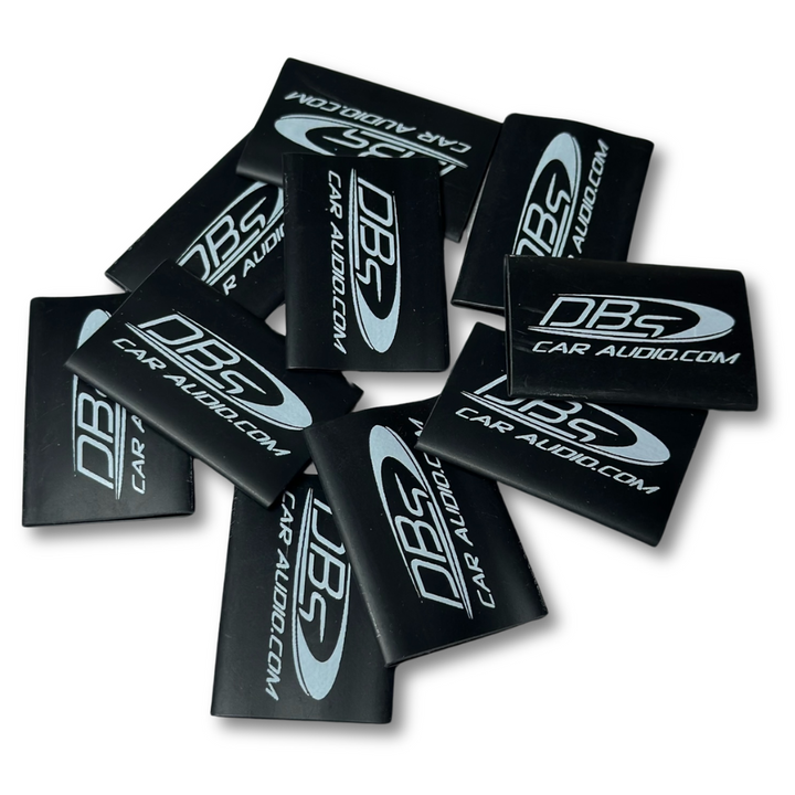 1/0 Gauge DBs Car Audio Black Protective Heat Shrink Tubing - 10 Pieces