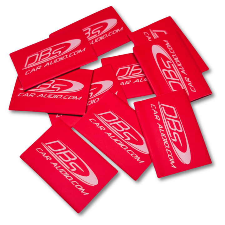 1/0 Gauge DBs Car Audio Red Protective Heat Shrink Tubing - 10 Pieces