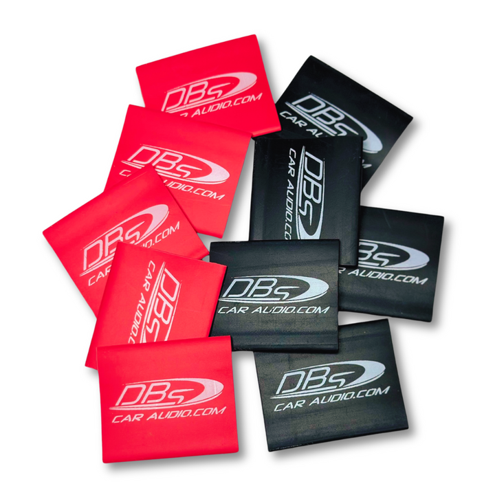 4/0 Gauge DBs Car Audio Red & Black Protective Heat Shrink Tubing - 10 Pieces