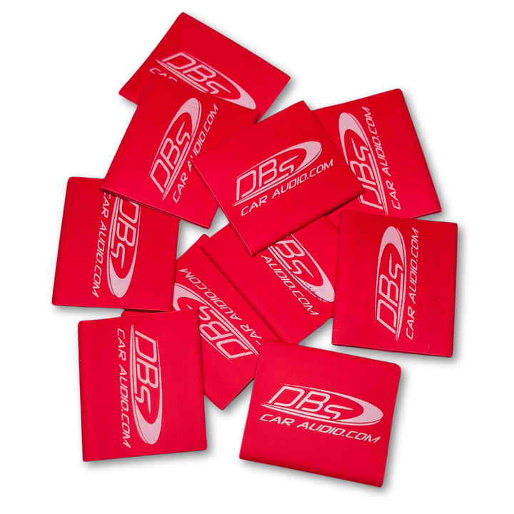 4/0 Gauge DBs Car Audio Red Protective Heat Shrink Tubing - 10 Pieces