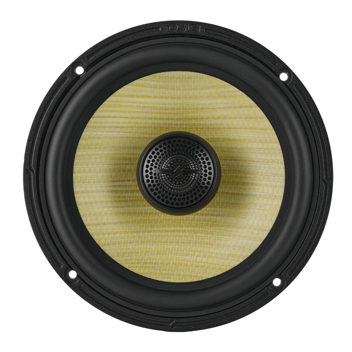 DS18 DXQ 6.5" Coaxial Speakers with Yellow Straw Cone - 150 Watts Rms 4-ohm