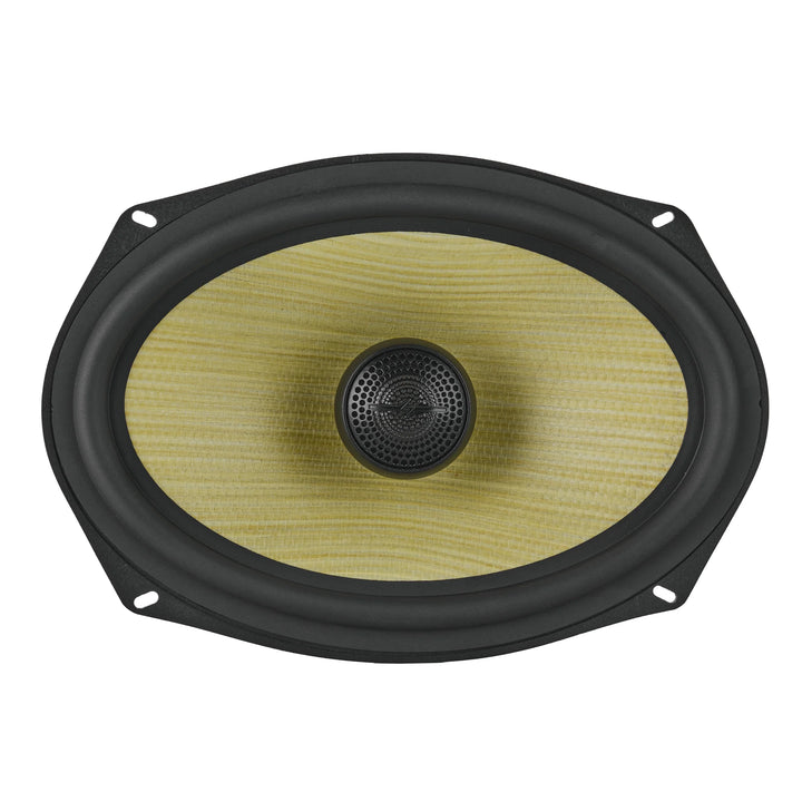 DS18 DXQ 6x9" Coaxial Speakers with Yellow Straw Cone - 150 Watts Rms 4-ohm