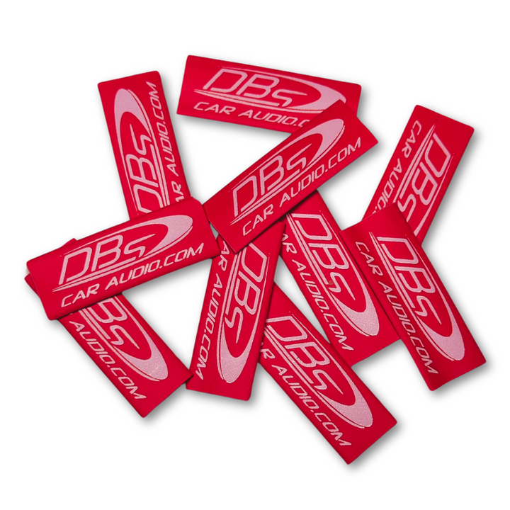 8 Gauge DBs Car Audio Red Protective Heat Shrink Tubing - 10 Pieces