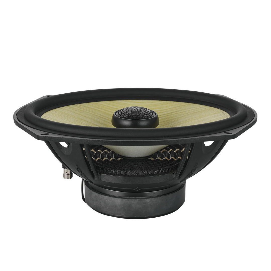 DS18 DXQ 6x9" Coaxial Speakers with Yellow Straw Cone - 150 Watts Rms 4-ohm