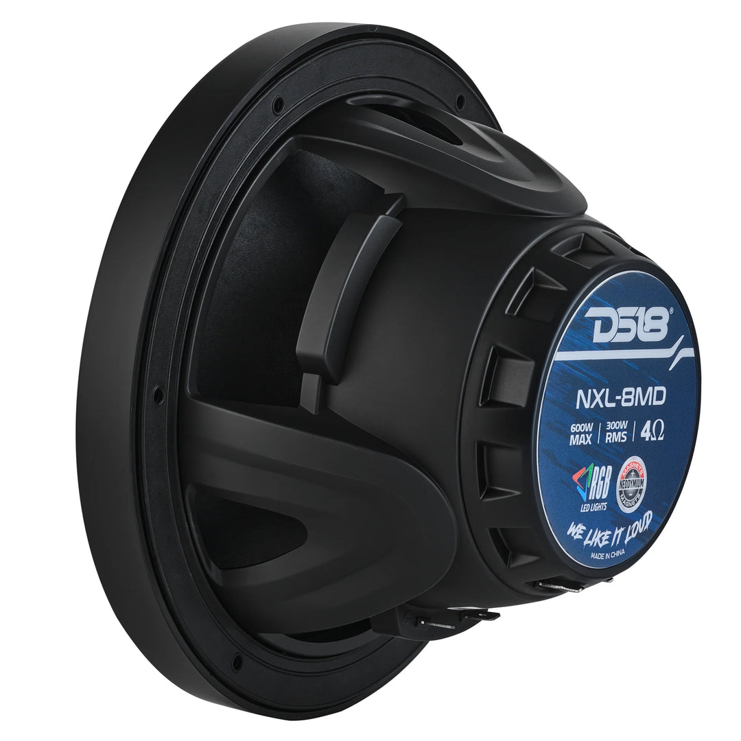 DS18 NXL-8MD 8" Neodymium 2-Way Marine Speakers - 350 Watts Rms 4-ohm