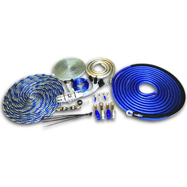 Massive Audio AK-0 1/0 Gauge Amplifier Wiring Kit - OFC Copper Wire
