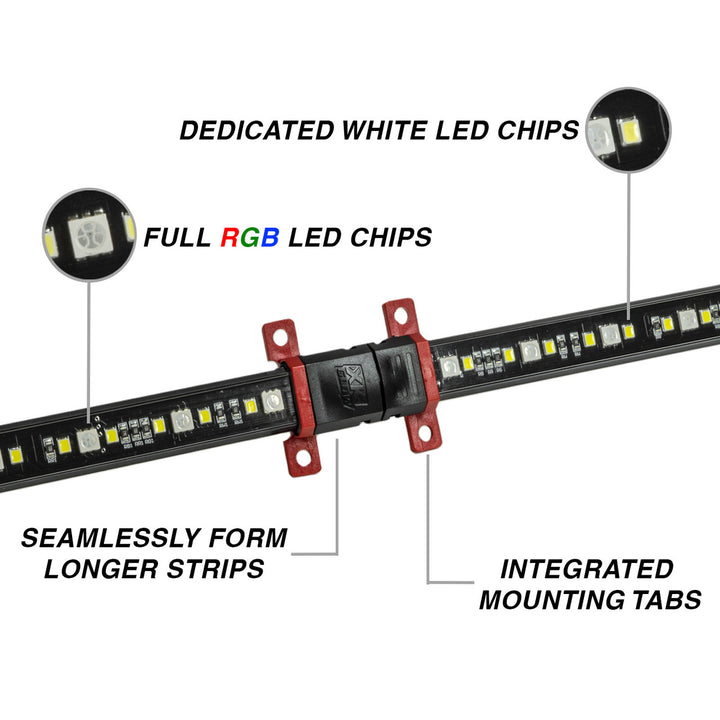 XKGlow AP-CAR-STA XKAlpha App Controlled RGBW Addressable LED Light Underglow Kit