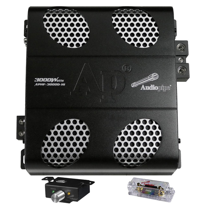 Audiopipe APHF-3000D-H2 Monoblock Full-Range Amplifier - 1 x 3000 Watts Rms @ 2-ohm