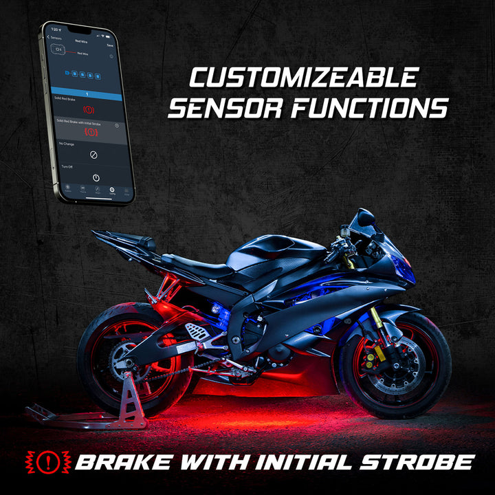 XKGlow AP-MOTO-STA XKAlpha App Controlled Standard Kit Addressable LED Motorcycle Accent Lights