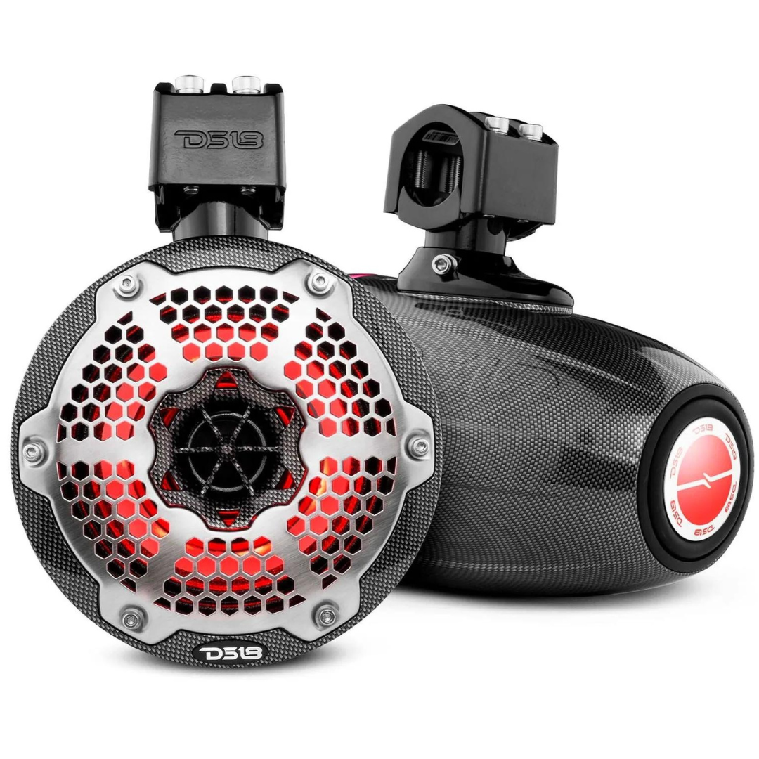 DS18 CF-X6TPNEO 6.5" Tower Speakers with LEDs - 150 Watts Rms 4-ohm