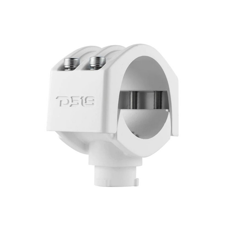 DS18 HYDRO CLPX2T3/WH Adaptadores de abrazadera de soporte de montaje blanco de 3", 2,75", 2,5" y 2,25" - Se adapta a todos los altavoces de torre NXL-X y CF-X