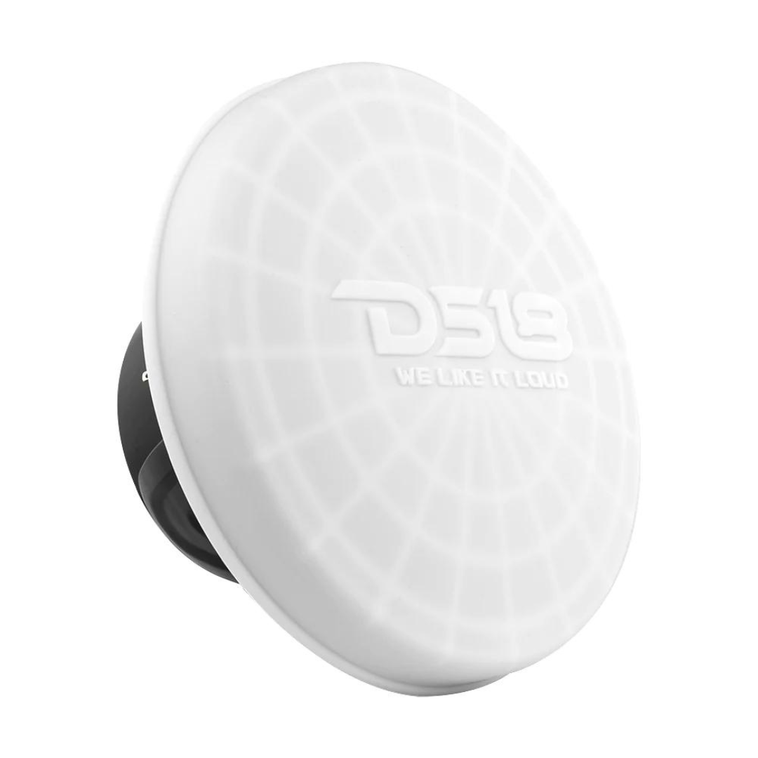 DS18 Cubiertas de altavoces marinos de silicona blanca para torres, altavoces y subwoofers - Disponibles en 6,5" 8" 10" 12"