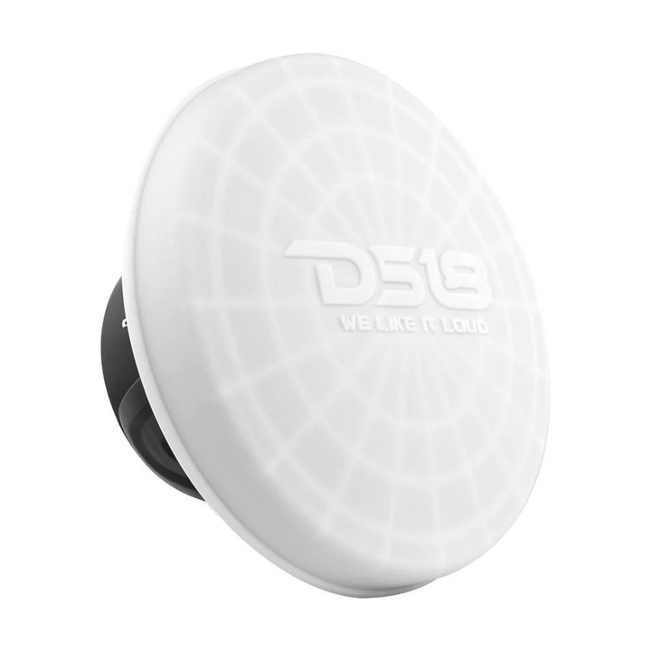 DS18 Cubiertas de altavoces marinos de silicona blanca para torres, altavoces y subwoofers - Disponibles en 6,5" 8" 10" 12"