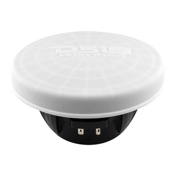 DS18 Cubiertas de altavoces marinos de silicona blanca para torres, altavoces y subwoofers - Disponibles en 6,5" 8" 10" 12"