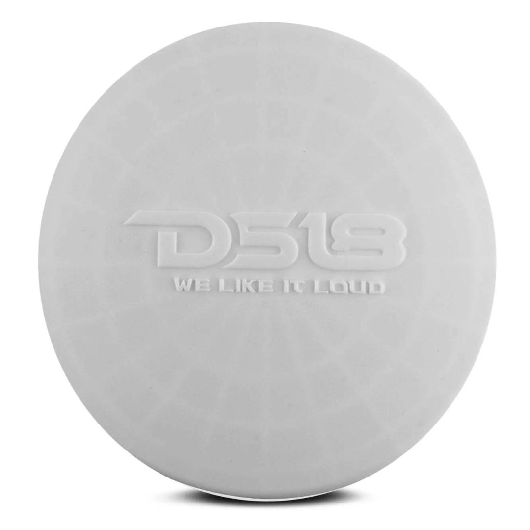 DS18 Cubiertas de altavoces marinos de silicona blanca para torres, altavoces y subwoofers - Disponibles en 6,5" 8" 10" 12"