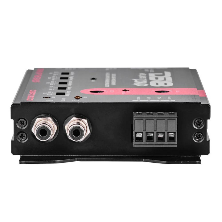 Procesador de graves digital DS18 DBPX200 de 2 canales con convertidor de señal alta a baja, emulador de altavoz y control remoto con cable
