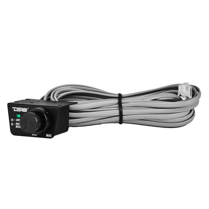 Procesador de graves digital DS18 DBPX200 de 2 canales con convertidor de señal alta a baja, emulador de altavoz y control remoto con cable