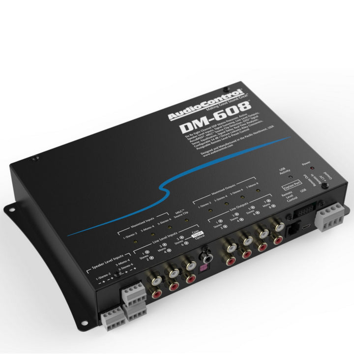 AudioControl DM-608 8-Channel Digital Sound Processor with 6 Rca Inputs