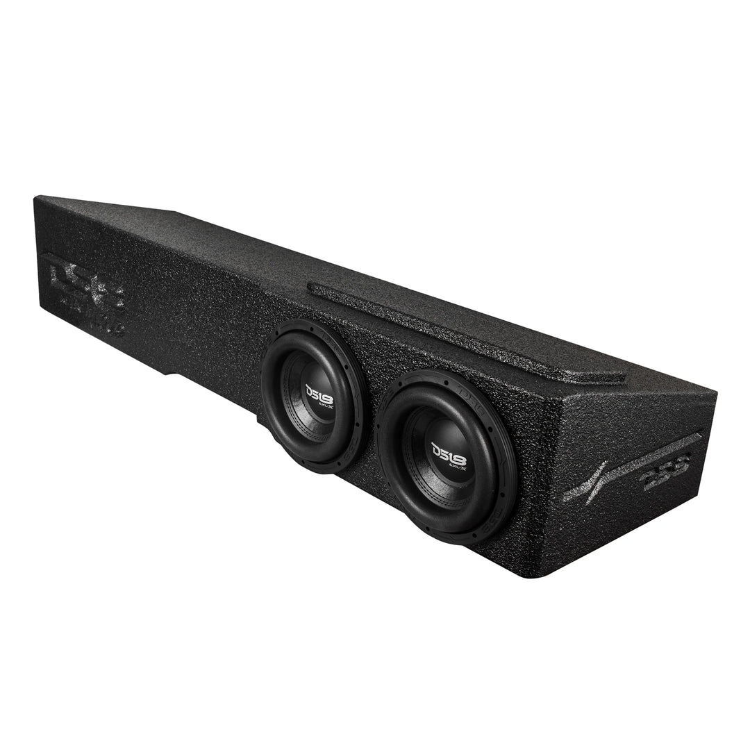 2009-2024 Ford F-150 or Super Duty Crew Cabs - DS18 Loaded Dual 8" Front Firing Ported Under Seat Subwoofer Enclosure