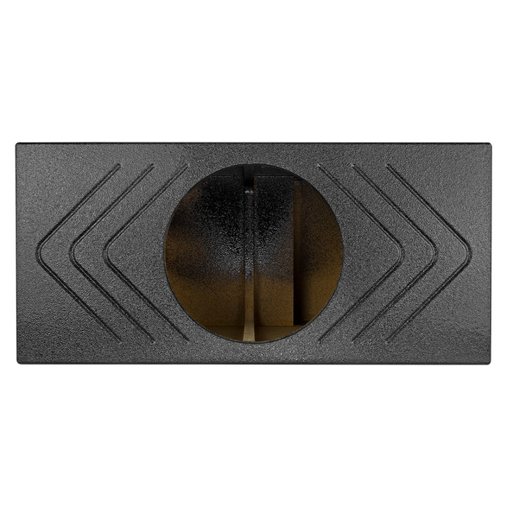 DS18 ENS-112SPB Single 12" Ported Subwoofer Enclosure with Black Bed Liner Coating - 3.25 Cubic Foot Tuned to 33Hz