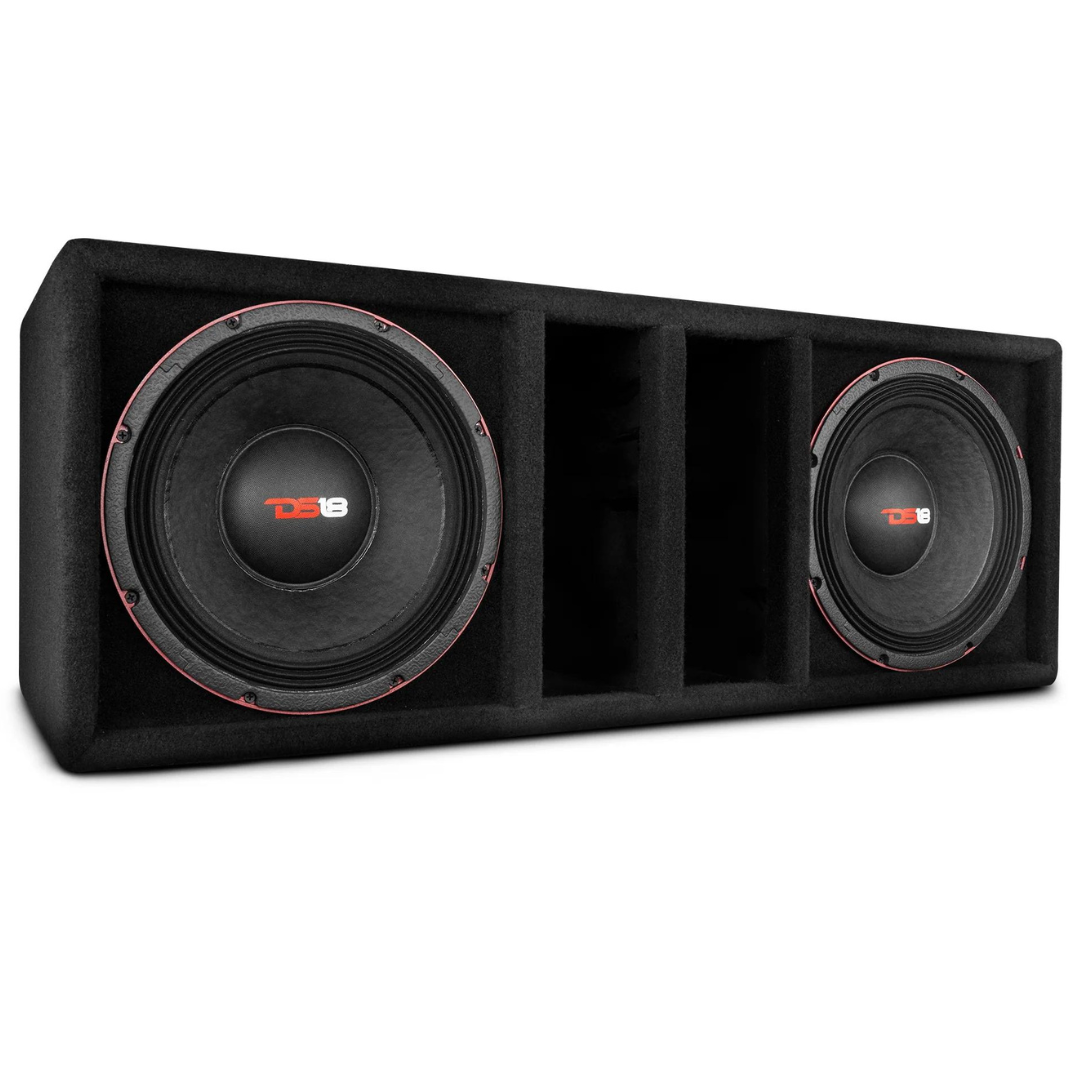 DS18 PANCADAO 2x PRO-1.5KP12.2 12" Mid-Bass Loudspeakers with Ported Enclosure - 3000 Watts Rms 2x 2-ohm