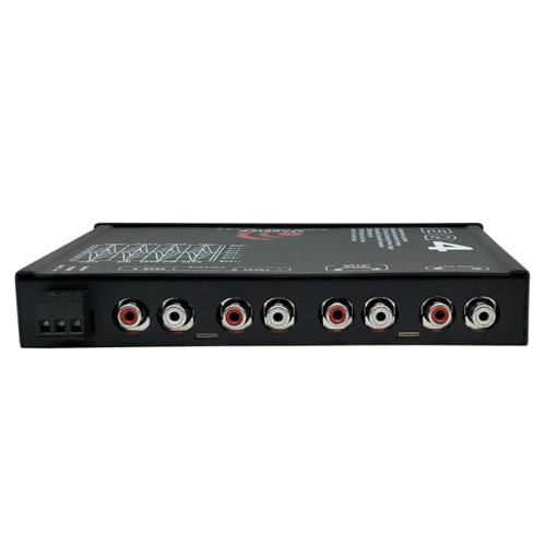 Massive Audio EQ4 In-dash 4-Band Graphic Equalizer with Subwoofer Control Knob and 8 Volt Rca Outputs