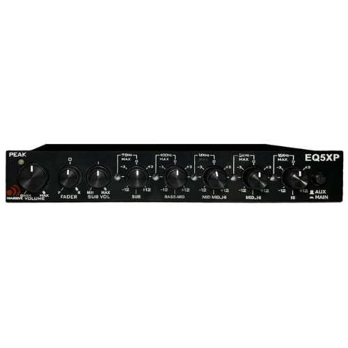 Massive Audio EQ5XP 5 Band Parametric Equalizer with 3-Way Crossover