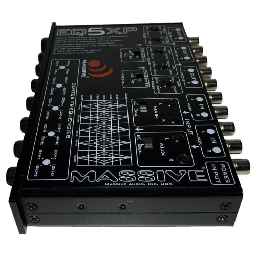 Massive Audio EQ5XP 5 Band Parametric Equalizer with 3-Way Crossover