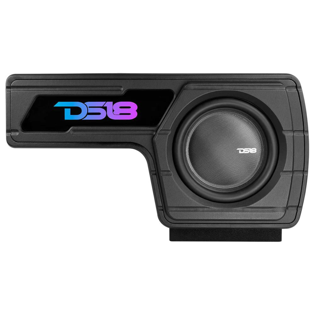 DS18 Loaded 12" Subwoofer Enclosure with Vinyl Finish and Dream LED Lights - Fits 2014-2023 Toyota 4Runner