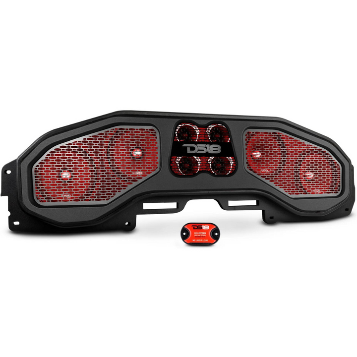 2018-up Jeep Wrangler JL, JLU, JT & Gladiator - DS18 Loaded Sound Bar with Dynamic LED Lights and Laser Cut Acrylic Grill - Includes 4x PRO-FR8NEO Speakers and 4x PRO-TWN6.4 Tweeters