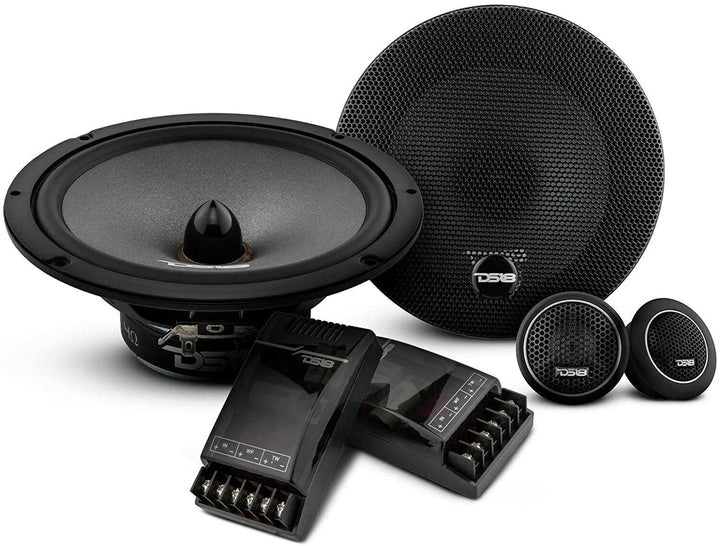 2008-2021 Honda CR-V - DS18 EXL-SQ Series Component Speakers with Tweeters, Crossovers, Amplifier and Amp Kit