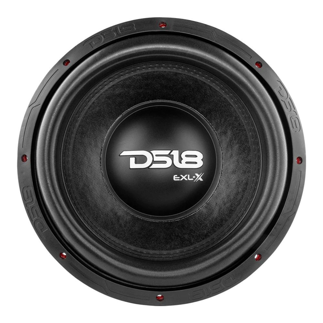 DS18 EXL-X12.2D 12" Subwoofer with 2.57" Black Aluminum Voice Coil - 1250 Watts Rms 2-ohm DVC
