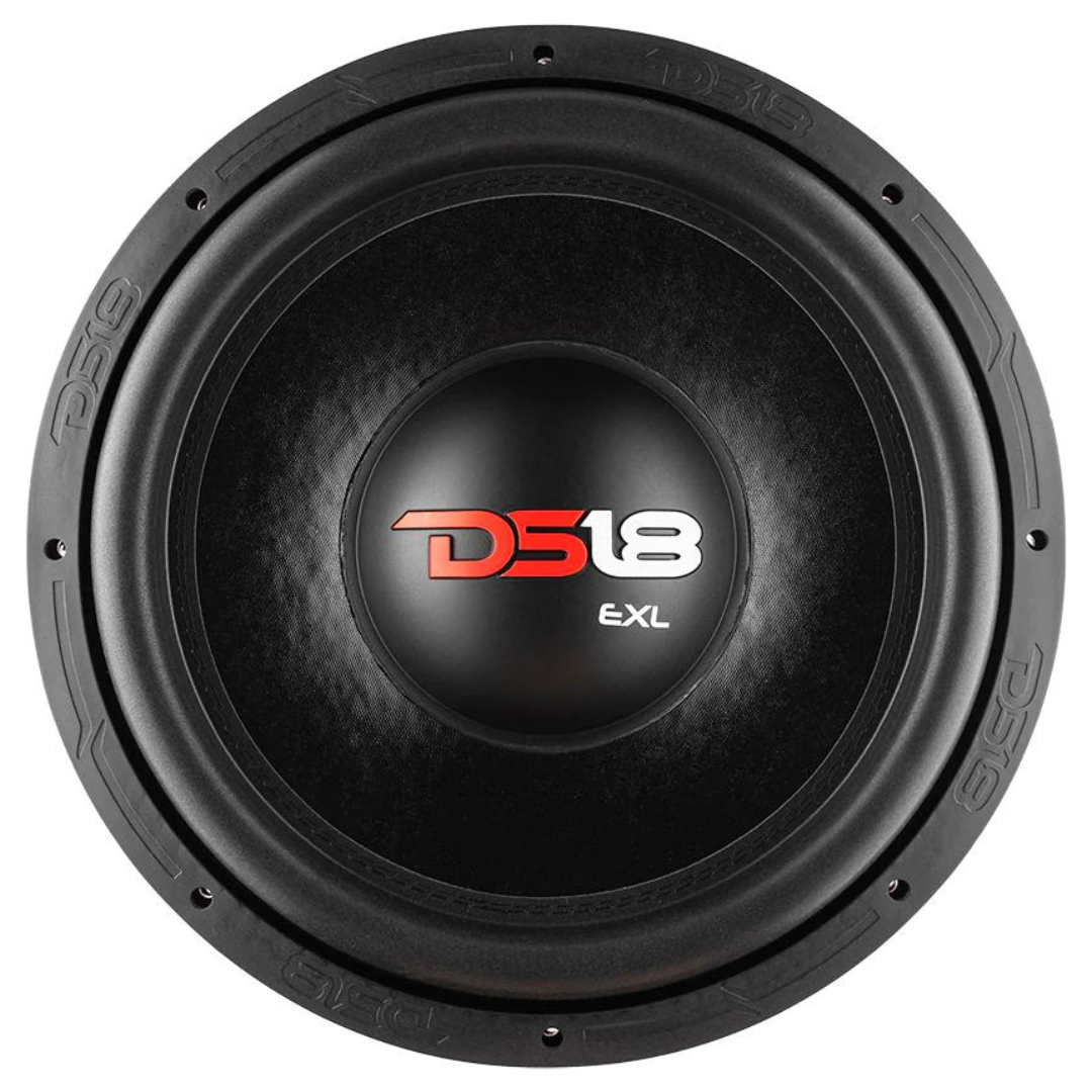 DS18 EXL-X15.2D 15" Subwoofer with 2.57" Black Aluminum Voice Coil - 1250 Watts Rms 2-ohm DVC