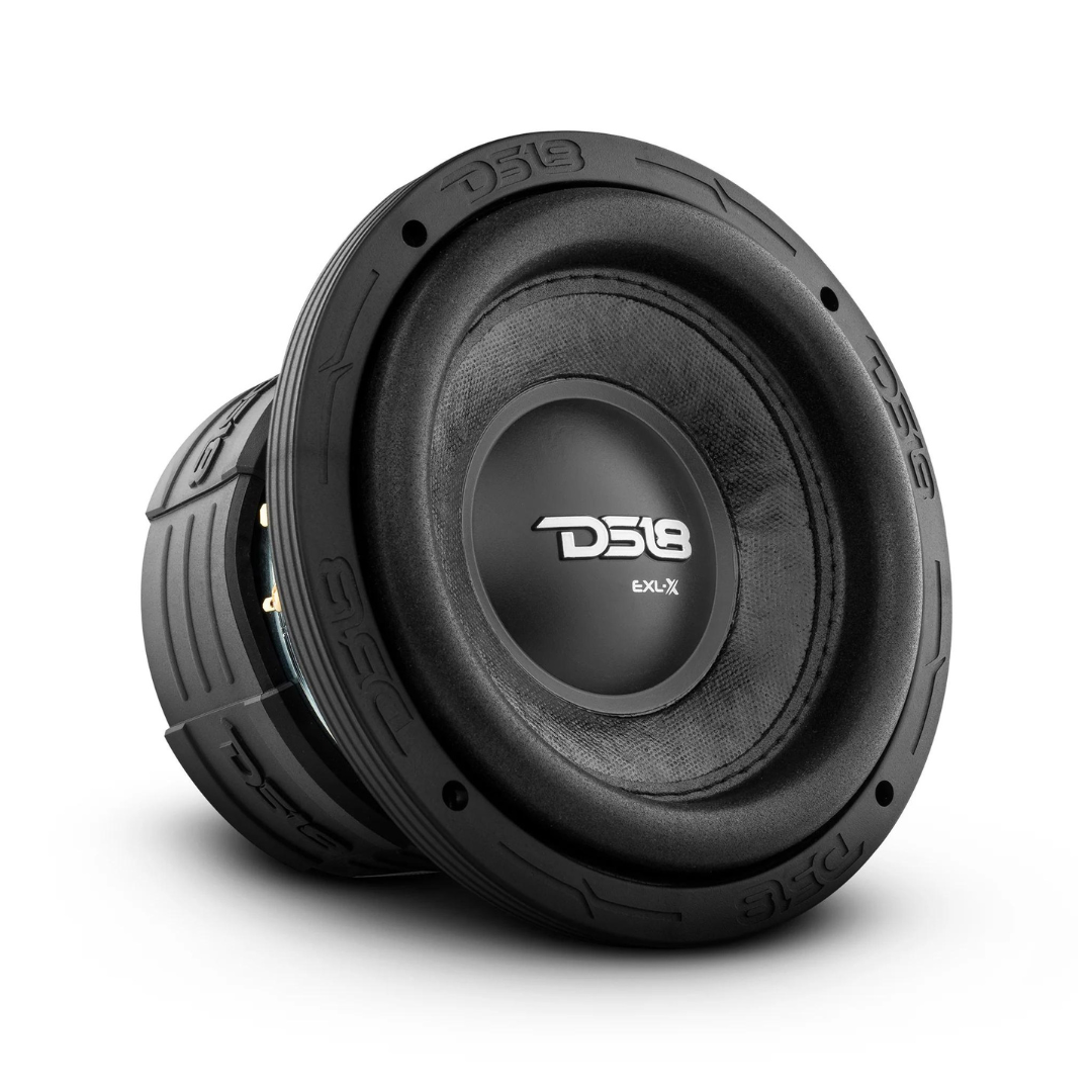 DS18 EXL-X6.2D 6.5" Subwoofer with 2" Black Aluminum Voice Coil - 400 Watts Rms 2-ohm DVC