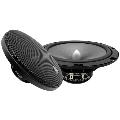 Massive Audio FC6.3 3-Way Component Speaker Set with 6.5" Mid-Bass, 3" Mid-Range and 1" Tweeters - 150 Watts Rms