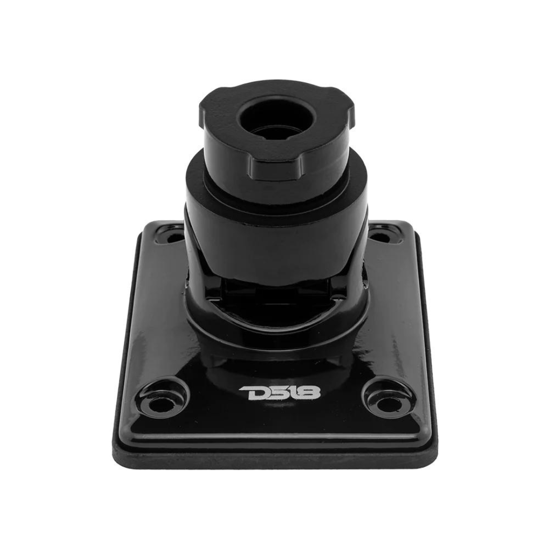 Adaptadores de abrazadera de soporte de montaje plano negro DS18 HYDRO FLMBX/BK - Se adapta a todos los altavoces de torre NXL-X y CF-X