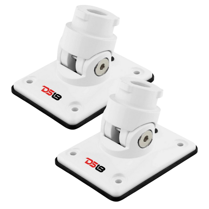 Adaptadores de abrazadera de soporte de montaje plano blanco DS18 HYDRO FLMBX/WH - Se adapta a todos los altavoces de torre NXL-X y CF-X