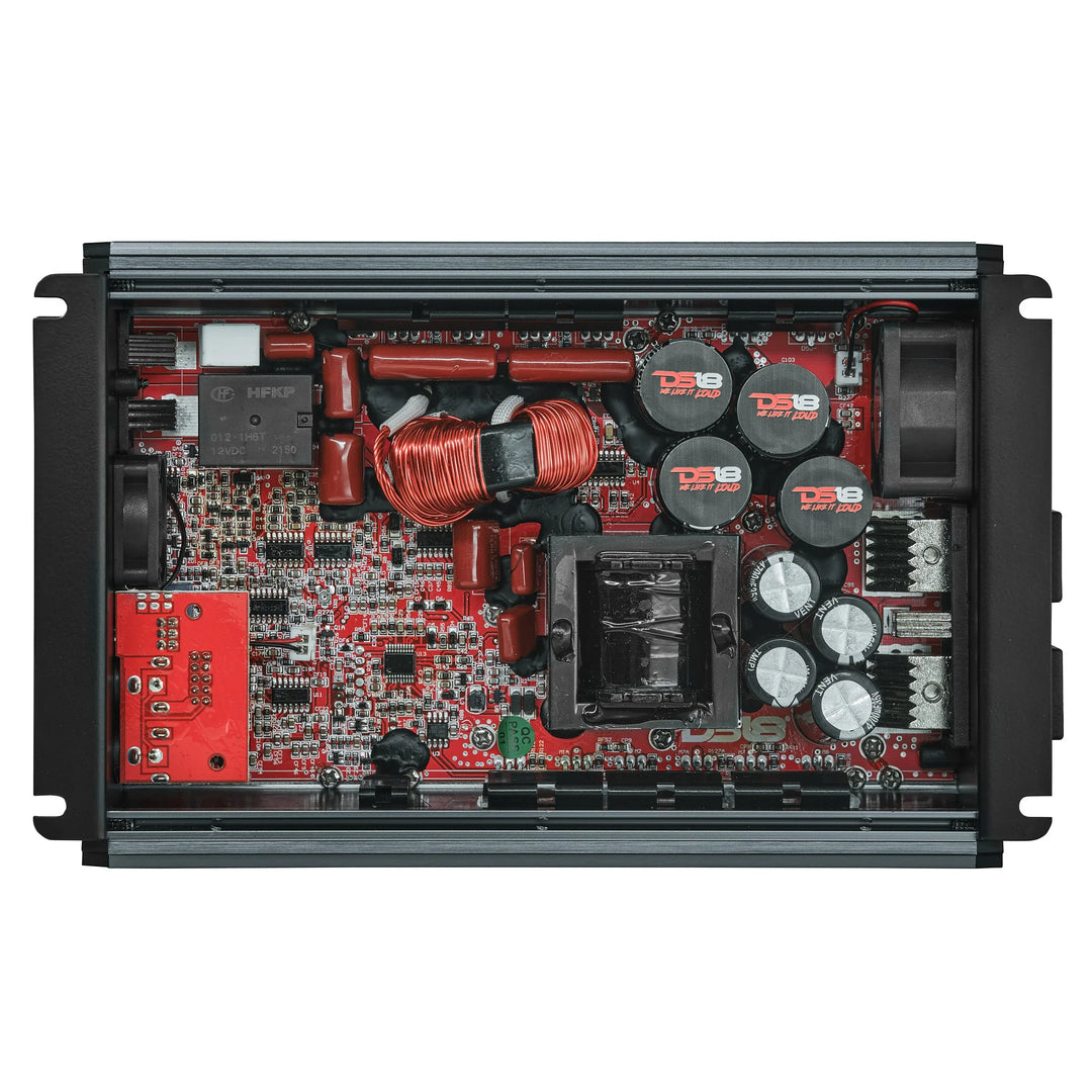 DS18 FRP-2.5K Titanium 1-Channel Class D Compact Full-Range Amplifier - 1 x 2500 Watts Rms @ 1-ohm