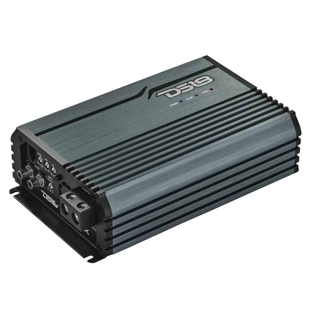 DS18 FRP-2.5K Titanium 1-Channel Class D Compact Full-Range Amplifier - 1 x 2500 Watts Rms @ 1-ohm