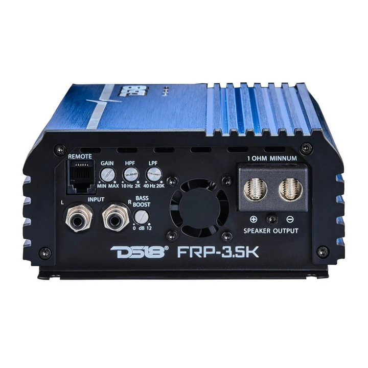 DS18 FRP-3.5K Blue 1-Channel Class D Compact Full-Range Amplifier - 1 x 3500 Watts Rms @ 1-ohm