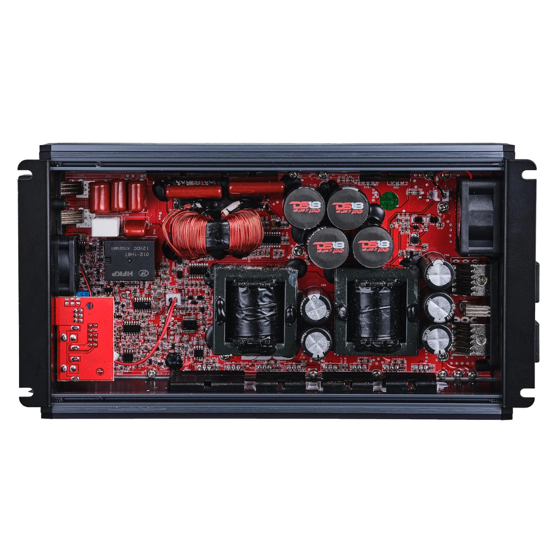 DS18 FRP-3.5K Titanium 1-Channel Class D Compact Full-Range Amplifier - 1 x 3500 Watts Rms @ 1-ohm