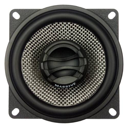 Massive Audio FX4 4" 2-Way Coaxial Speakers with Fiber Glass Cone - 50 Watts Rms 4-ohm