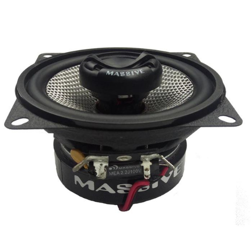 Massive Audio FX4 4" 2-Way Coaxial Speakers with Fiber Glass Cone - 50 Watts Rms 4-ohm