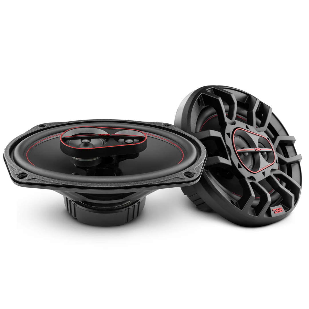 DS18 G6.9Xi 6x9" 3-way Coaxial Speakers with Built-in Dual Tweeters - 60 Watts Rms 4-ohm