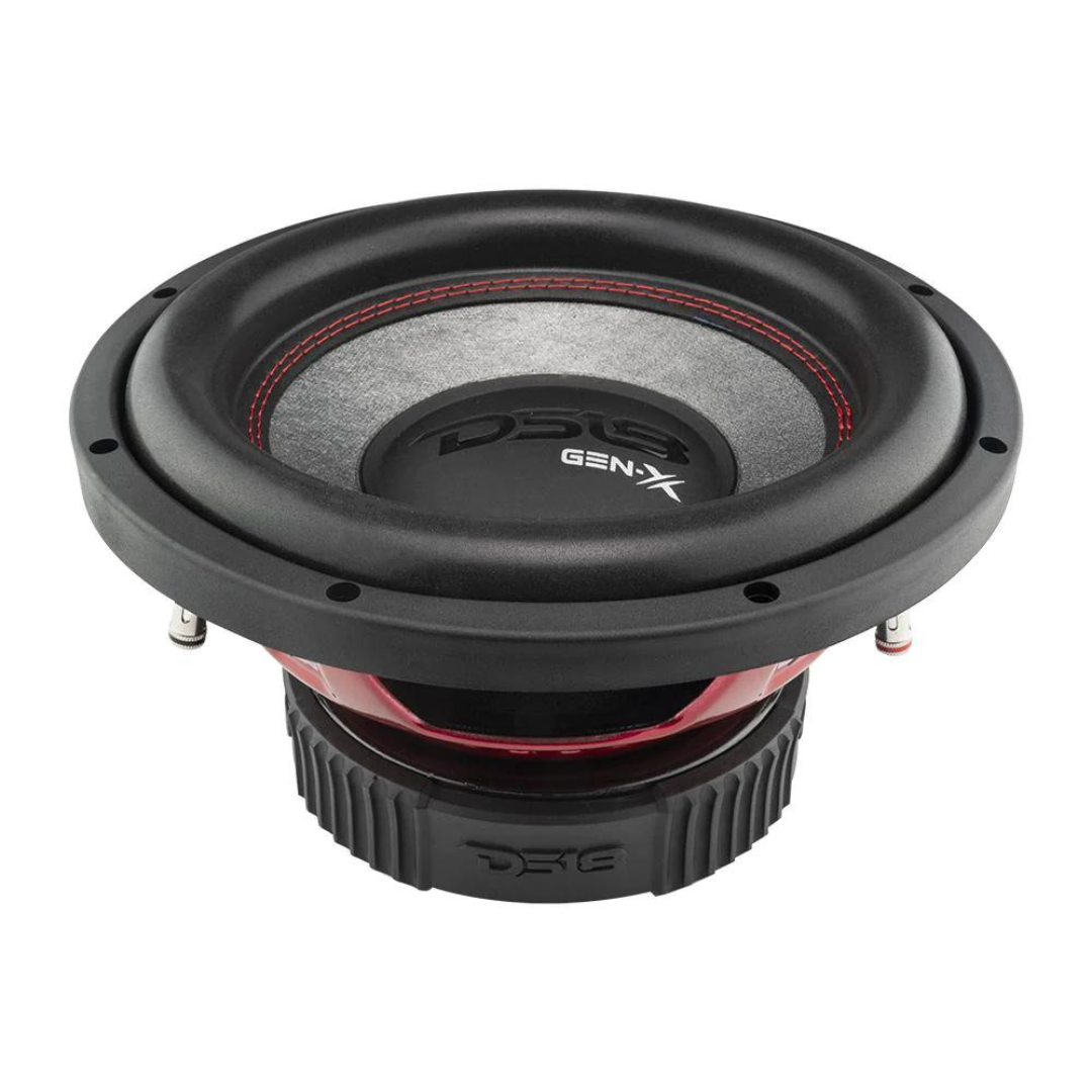 Subwoofer DS18 GEN-X104D de 10" con bobina móvil de aluminio negro de 2" - 400 vatios Rms 4 ohmios DVC