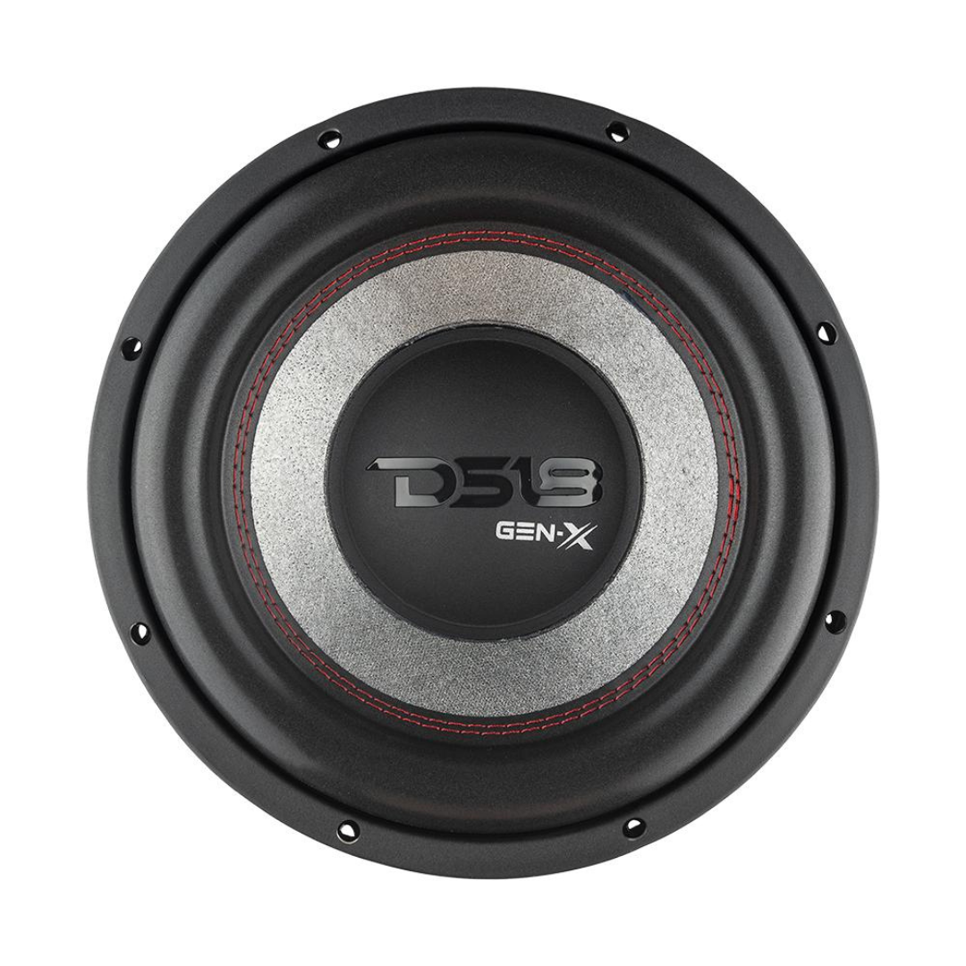 Subwoofer DS18 GEN-X104D de 10" con bobina móvil de aluminio negro de 2" - 400 vatios Rms 4 ohmios DVC