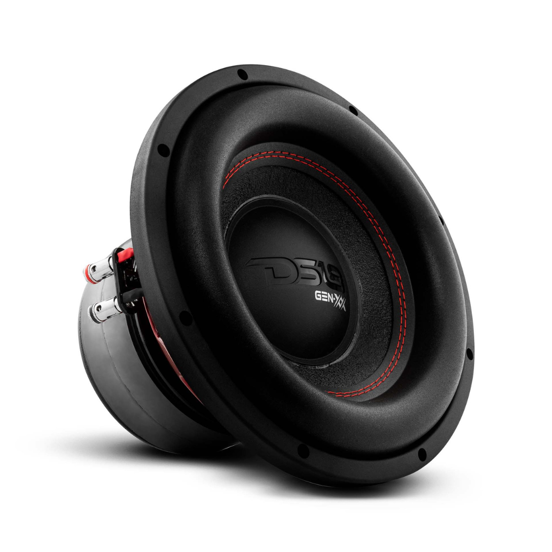 DS18 GEN-XX10.4DHE Subwoofer de 10" con bobina móvil de aluminio negro de 2" - 500 vatios Rms 4 ohmios DVC