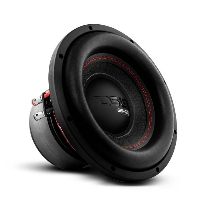 DS18 GEN-XX10.4DHE Subwoofer de 10" con bobina móvil de aluminio negro de 2" - 500 vatios Rms 4 ohmios DVC