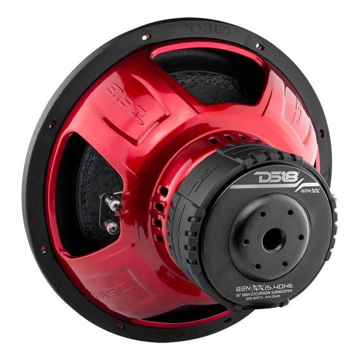 DS18 GEN-XX15.4DHE 15" Subwoofer with 2" Black Aluminum Voice Coil - 600 Watts Rms 4-ohm DVC